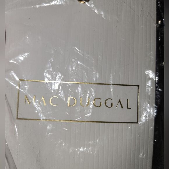 Mac Duggal 70240 Strappy Back Yellow Floral Dress NWT SIZE 8 RETAIL $278 - Picture 7 of 8